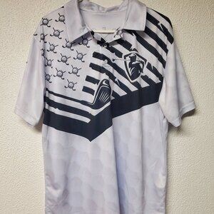 Mens Polo Golf Shirt by LASFOUR - Talk Birdie To Me - Size Large